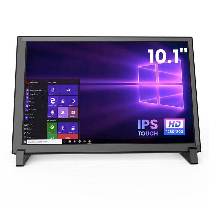 PC Raspberry Pi용 1280800 HDMI 터치스크린 모니터 10.1인치 IPS 화면 디스플레이