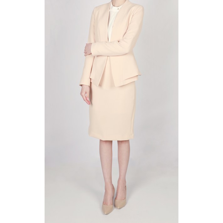 글로리아 여성 정장 투피스 세트 노카라 자켓 스커트 수트 6컬러 빅사이즈 5599하객룩 면접 오피스룩