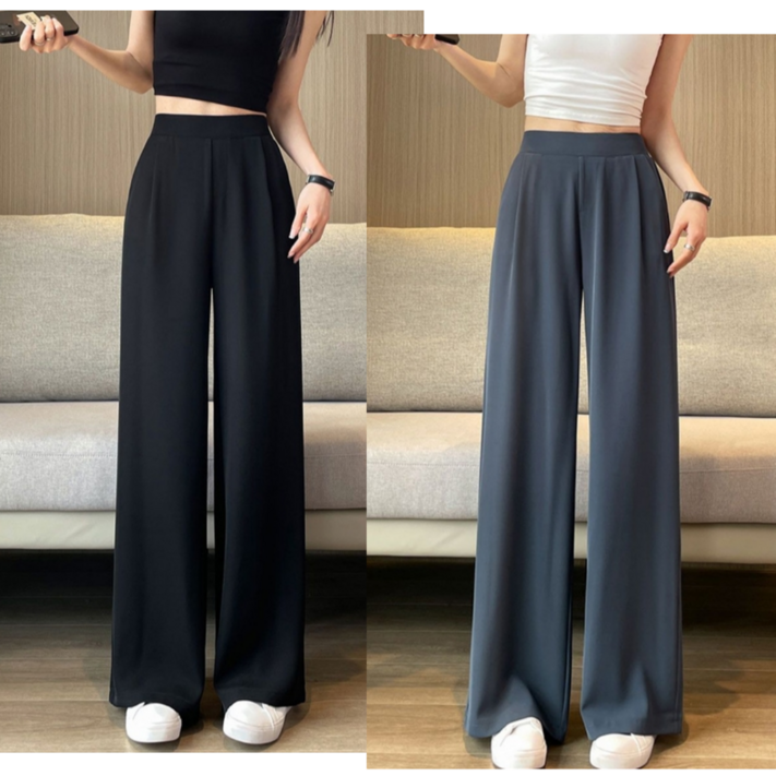 엣지룸 여성바지 와이드 슬렉스 편한 정장바지