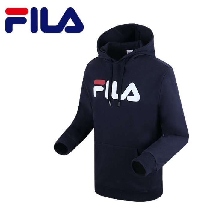 휠라 리니어 로고 후드 FS2POA1003X INA 네이비