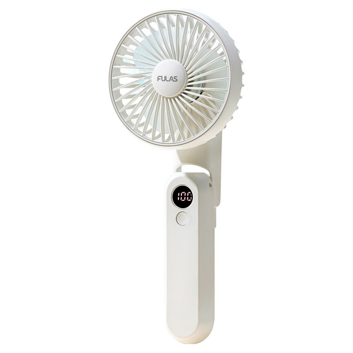 풀라스 5단 휴대용 선풍기, FLPF4000, White