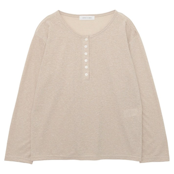 부루앤쥬디 여성용 G 단추 린넨 티셔츠 BORGTS402D