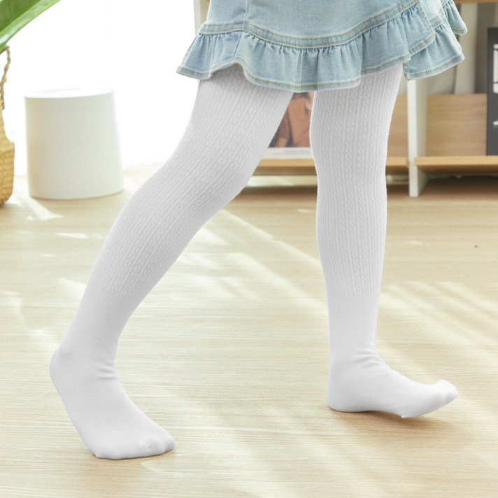 베이스알파에센셜 아동용 베이직 미끄럼 방지 기모 타이즈