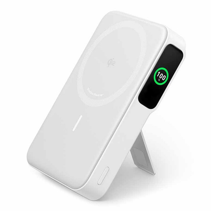 앤커 맥고 Qi2 파워뱅크 무선충전 마그네틱 맥세이프 호환 보조배터리 10000mAh 15W, 단일상품, 화이트