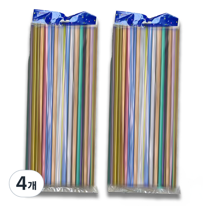 마다꾸미 요술 매직 파티 막대풍선 100p, 펄믹스컬러, 4개