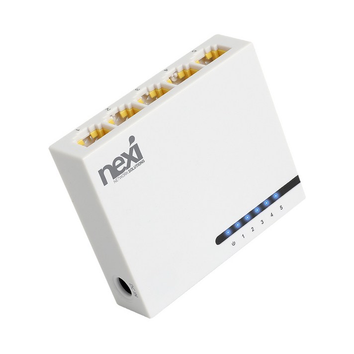 넥시 5포트 기가비트 스위칭 허브, NXSG1005N, 1개