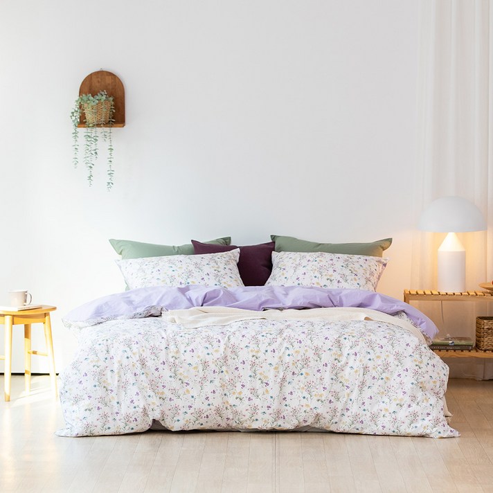 소프라움 밀크티 60수 고밀도 워싱 순면 이불커버