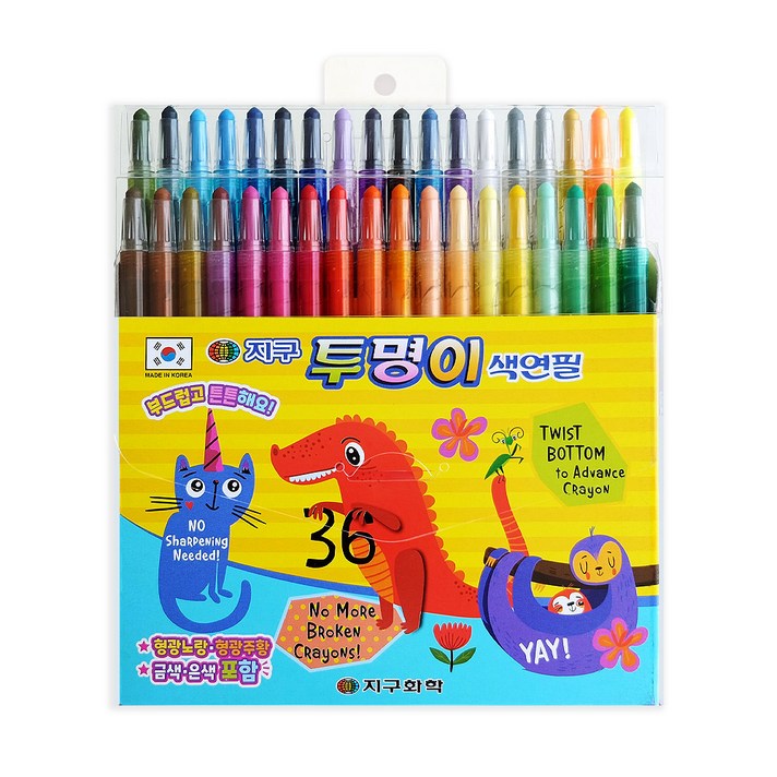 지구화학 투명이 색연필, 36색, 1개