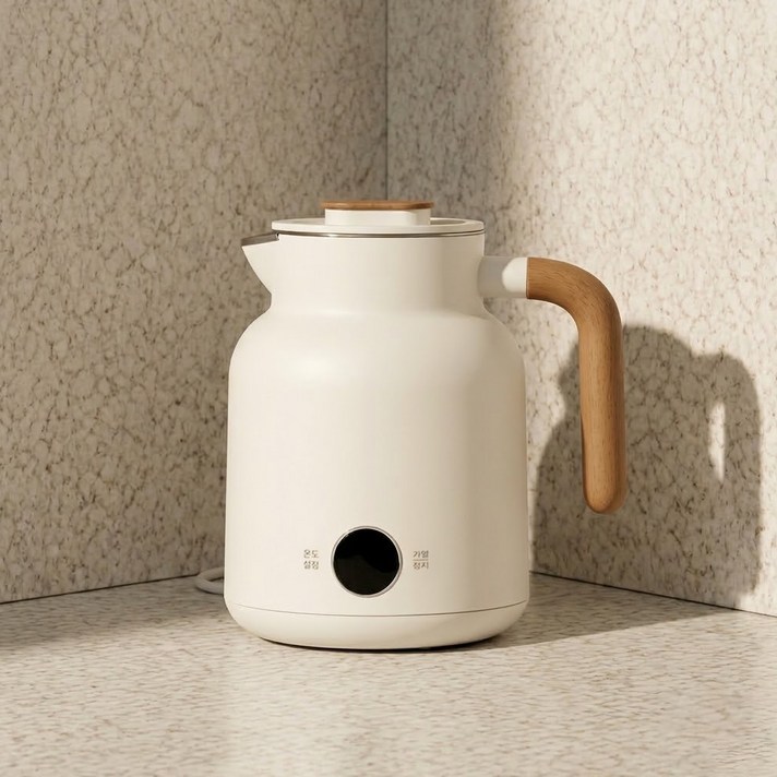 다룸 온도조절 멜로우 보온 전기포트 퓨어 바닐라 1L, ZT10DW95
