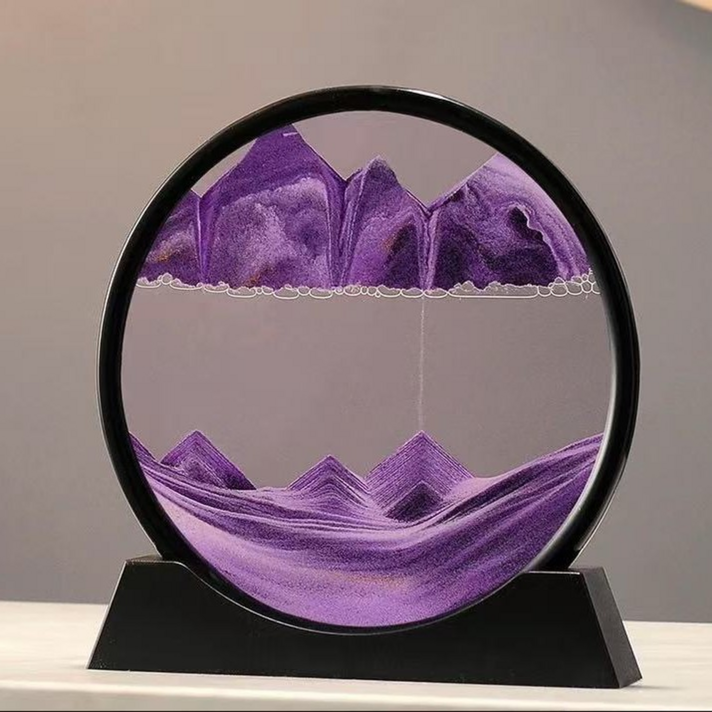 홈마트 예쁜 인테리어소품 3D모래그림 블랙 프레임