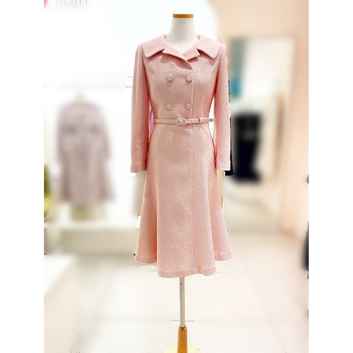 JJ지고트 메탈 더블버튼 원피스 상견례룩 데이트룩 오피스룩 여성원피스 봄가을원피스