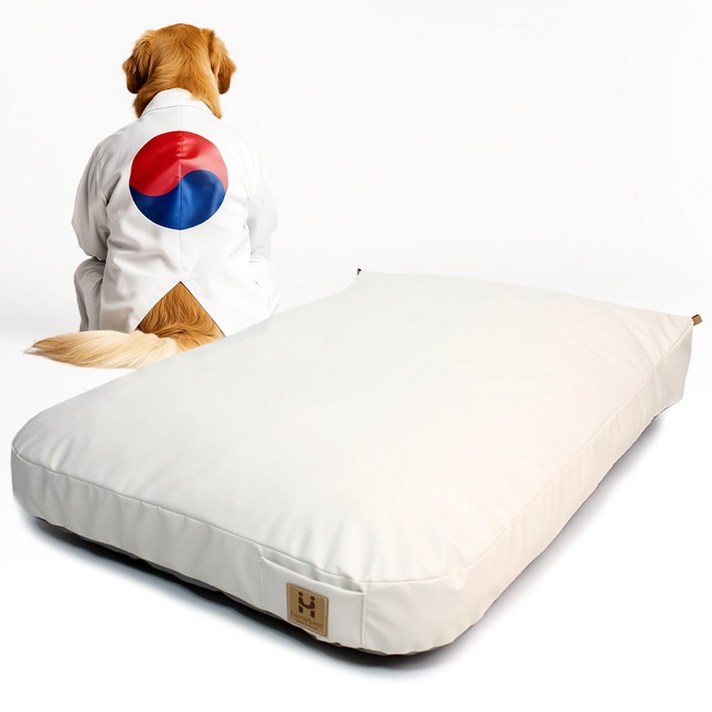 개모찌 강아지 고양이 애견 방석 쿠션, 네모, 크림 개모찌 강아지 고양이 애견 방석 쿠션, 네모, 크림