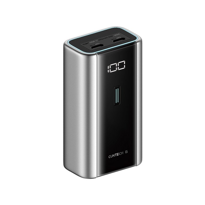 CUKTECH 쿡테크 6 파워뱅크 55W PD 고속 충전 보조배터리 6000mAhC타입 고속 충전 케이블 세트, PB060