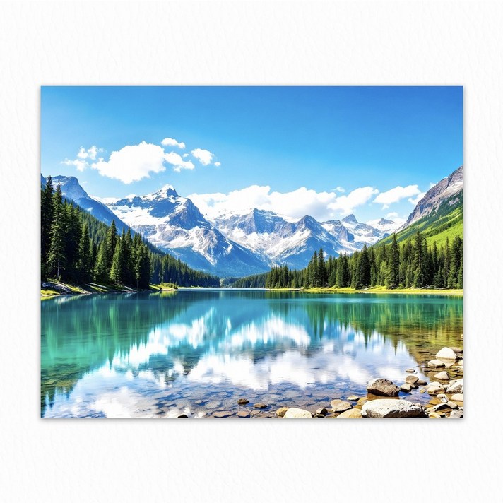 풍수 인테리어 폭포 돈들어오는 현관 액자 자석 풍경 그림