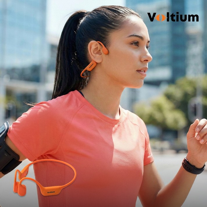 평생 AS 볼티움 블루투스 무선 골전도 이어폰 아쿠아본X VTUX900, 블레이즈 오렌지