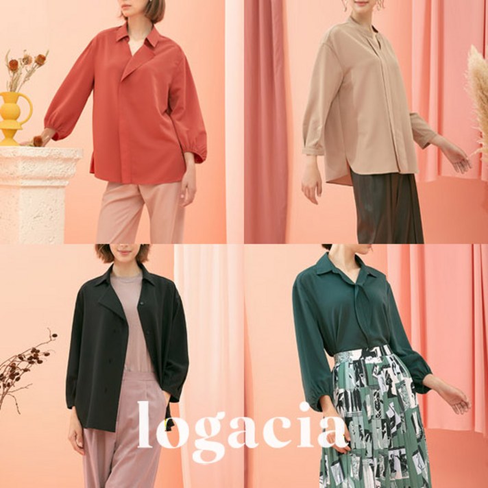 logacia 로가시아 CDC 크레이프 러플 블라우스 4종 logacia 로가시아 CDC 크레이프 러플 블라우스 4종