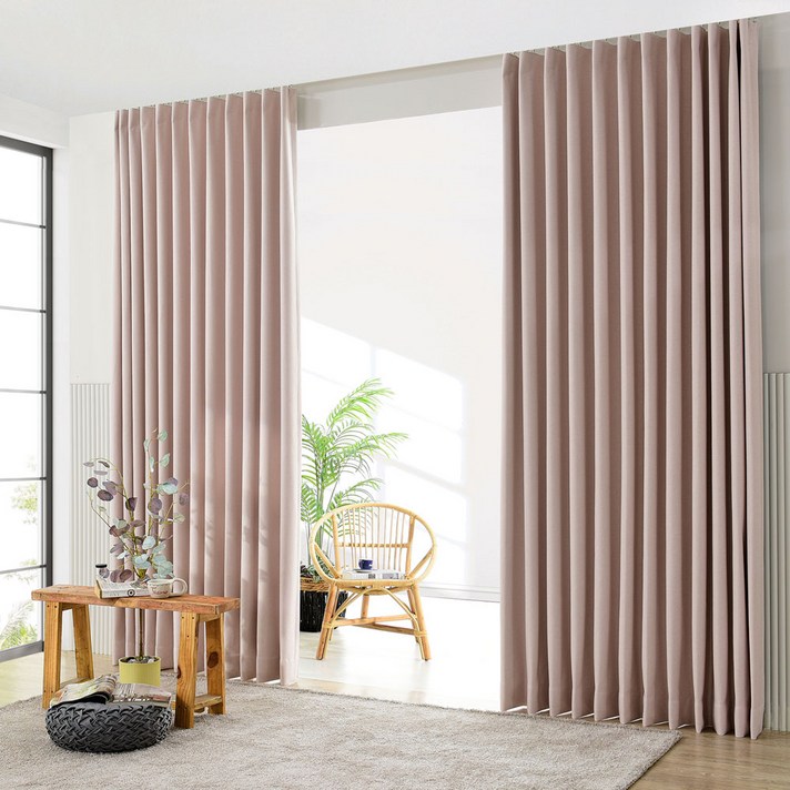 스마일데코 도톰한 사계절 100프로 암막 형상기억 방한방풍 열차단 거실 안방커튼