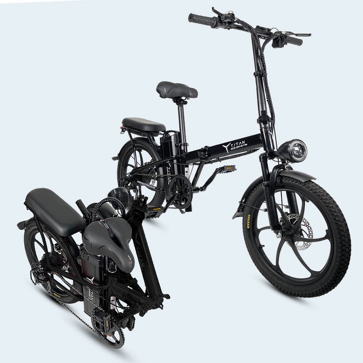 에코라이즈 타이탄700 전기자전거 500W 48V 13Ah 21Ah 분리형 배터리 접이식, 스틸, 블랙 에코라이즈 타이탄700 전기자전거 500W 48V 13Ah 21Ah 분리형 배터리 접이식, 스틸, 블랙