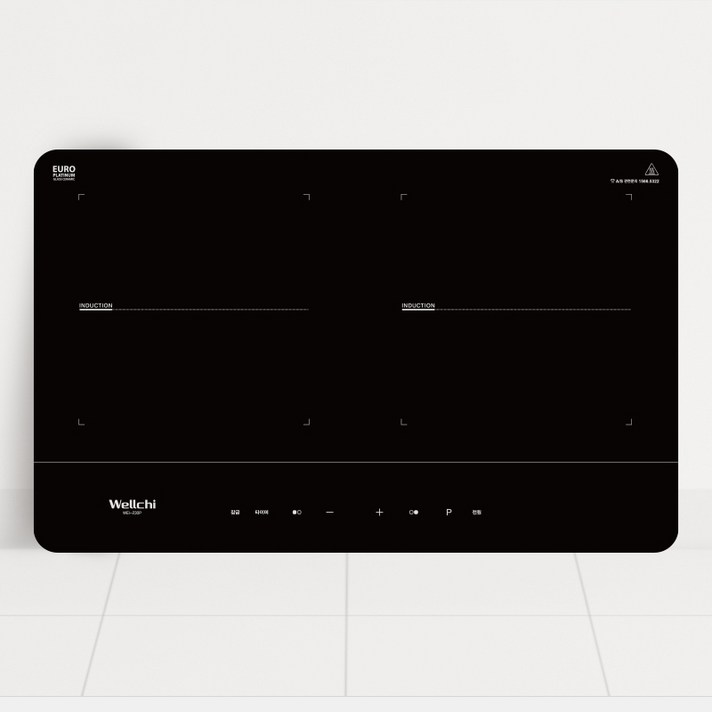 웰치 WEI230P 2구 인덕션 이동형 가로형 터치식 전기레인지