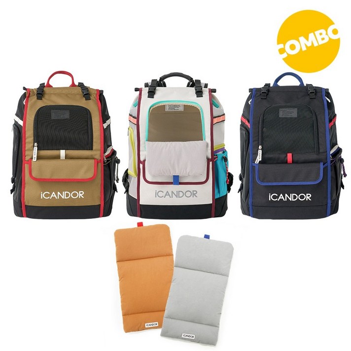 콤보 아이캔더 지게백울리 쿠션