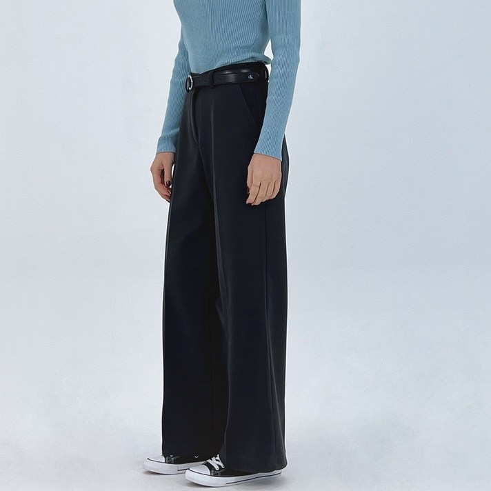 국산 숏 롱 겨울 바지 여성 기모 바지 와이드 팬츠 겨울 기모 슬랙스