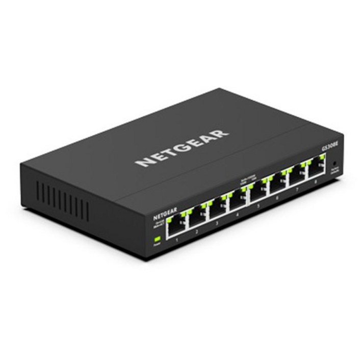 넷기어 NETGEAR GS308E 8포트 기가비트 네트워크 인터넷 스위칭 허브 웹관리형 랜허브 스위치 스위칭허브