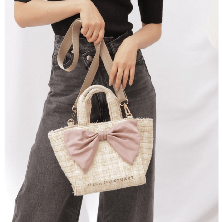 질스튜어트 가방 매시브리본 토트백 트위드 질바이질스튜어트 화이트데이 대학생가방 입학선물