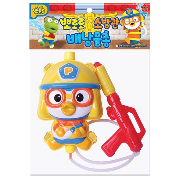 뽀로로 소방관 배낭물총, 혼합 색상 뽀로로 소방관 배낭물총, 혼합 색상