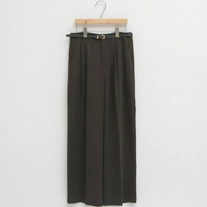 아틀리에나인 여성용 클래식 와이드 팬츠  벨트 세트 RPT5250