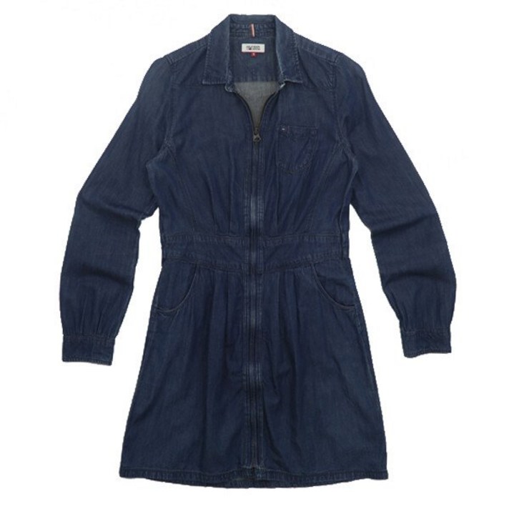 정품 타미힐피거 I4865 여성 90 데님 원피스 힐피거데님 모은