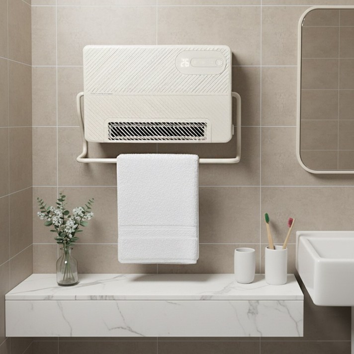 신일 욕실 화장실 온풍기 난방기 SEHPT8160  IPX4 등급 스탠드겸용 무타공 저소음 PTC 히터