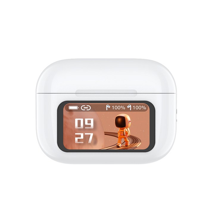 SOTAR 차이POd 7세대 LED 화면 ANCENC C타입 블루투스 무선 이어폰, ANCENC 화이트 노이즈캔슬링