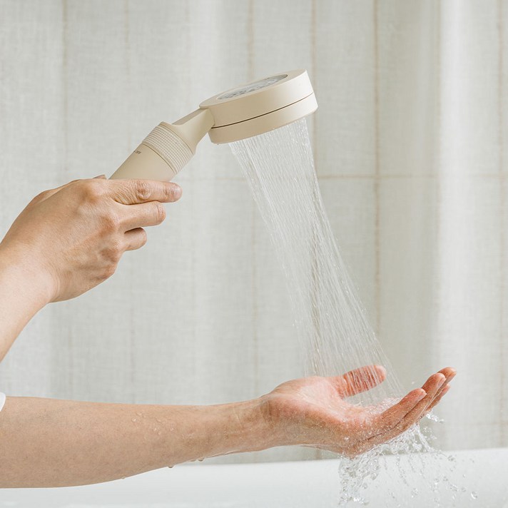 말랑하니 미세조절 아기 샤워기 교차수압, 샤워기온오프 본체, 1개