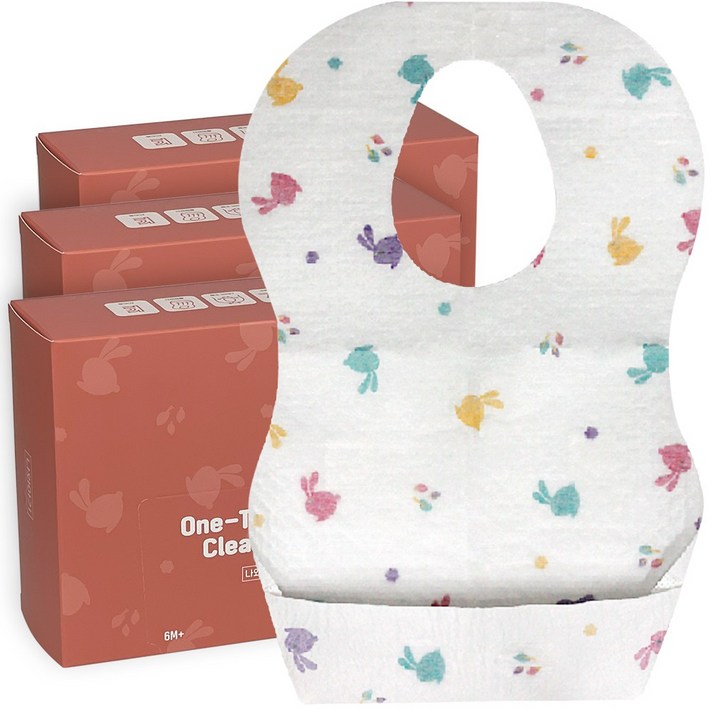 나와아기 일회용턱받이 60매 개별포장