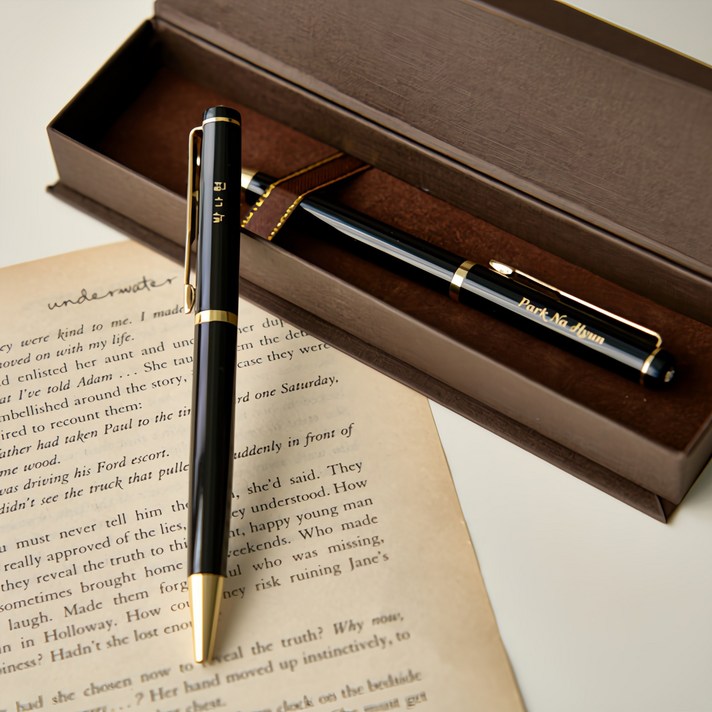 각인볼펜 비지니스 선물용볼펜 답례품 무료각인고급케이스, 1개