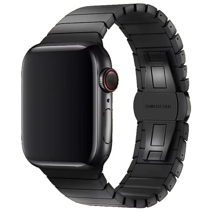 애플워치 호환 링크브레이슬릿 메탈 스트랩 밴드, 블랙