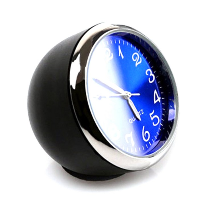 아트로마 지티글로벌 차량용 아날로그 시계 대쉬보드 블루, 1개 20230104