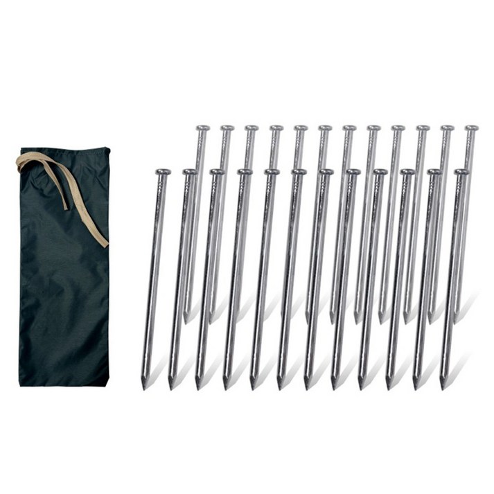 벅703 텐트 타프 폴대고정 단조팩 24p  보관 주머니 랜덤발송 세트