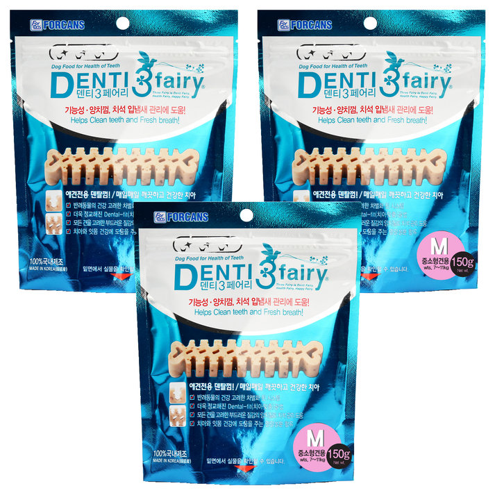 포켄스 덴티페어리 강아지 덴탈껌 M 150g