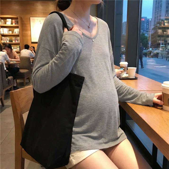 알로데 브이무드 데일리 임부 롱티셔츠