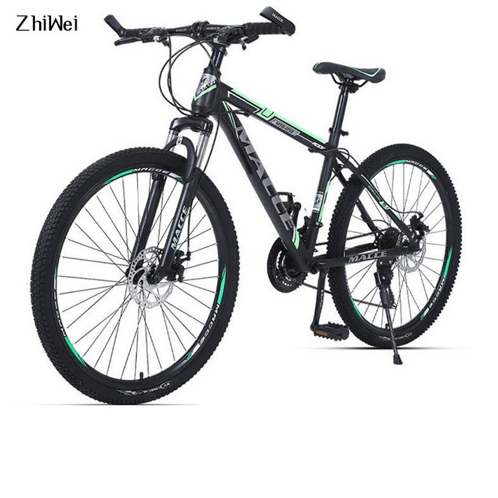 ZhiWei MTB 접이식 자전거 26인치 21단, 그린1, 26인치 21단 20230101