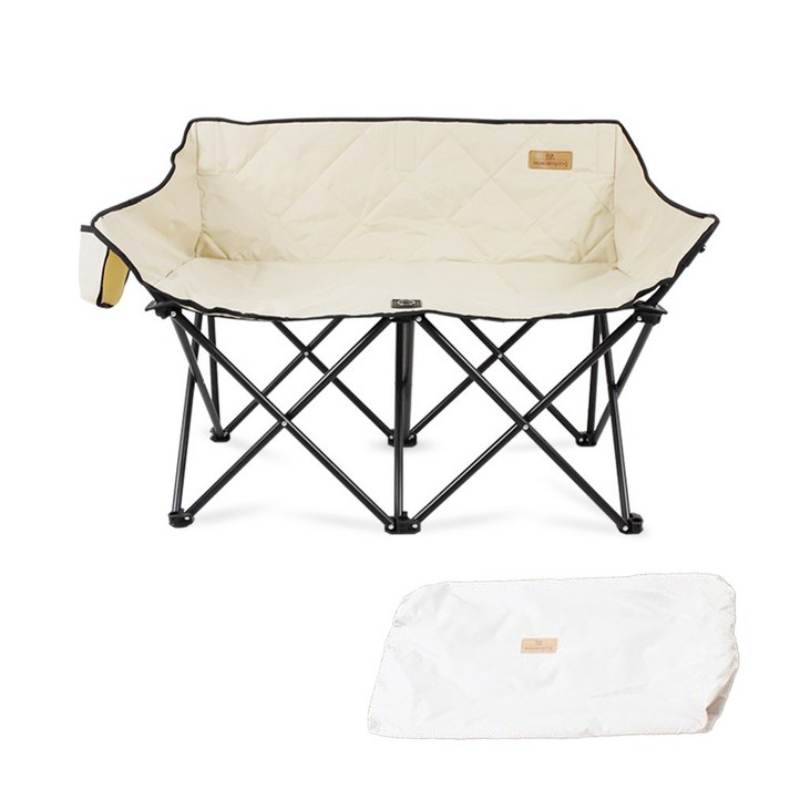 모아캠핑 접이식 더블벤치체어 MCC2MA  수납가방