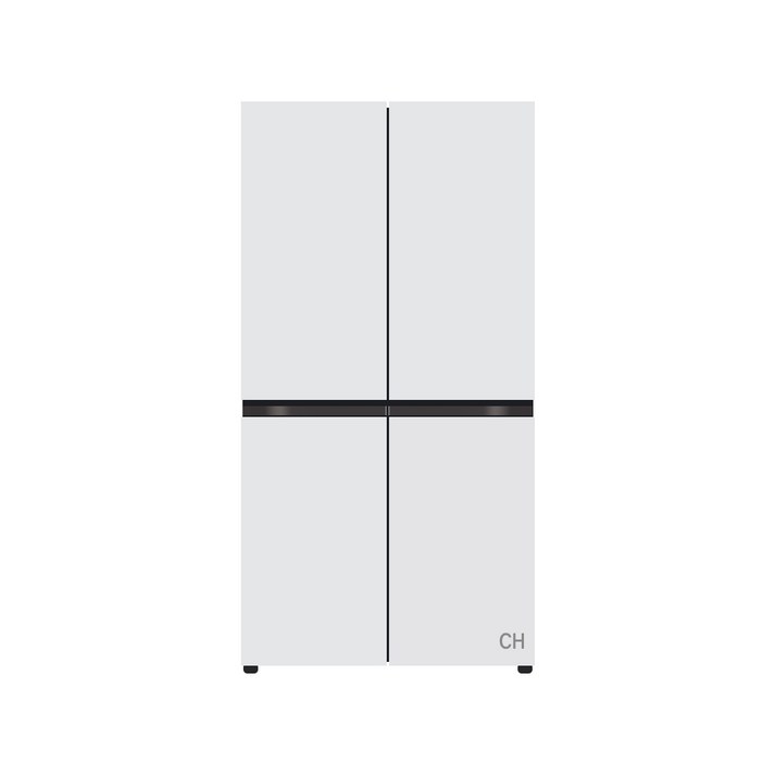 [색상선택형] LG전자 디오스 오브제컬렉션 매직스페이스 4도어 냉장고 메탈 870L 방문설치