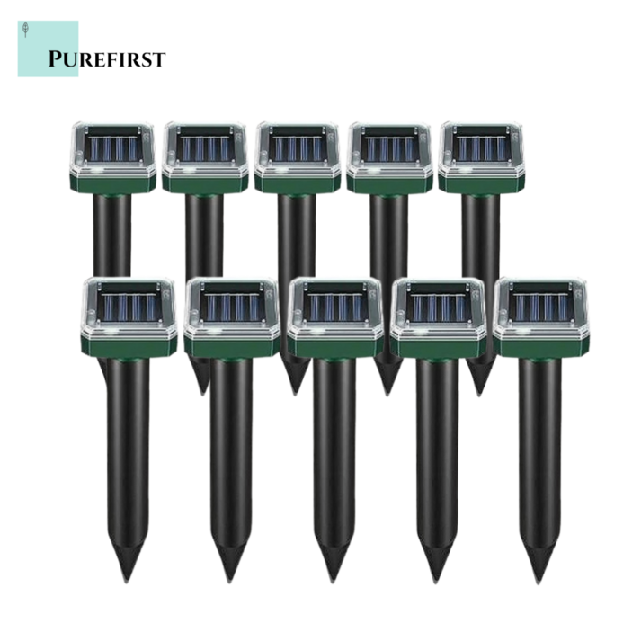 퓨어퍼스트 태양광 두더지퇴치기 뱀 쥐 야생동물 야외용