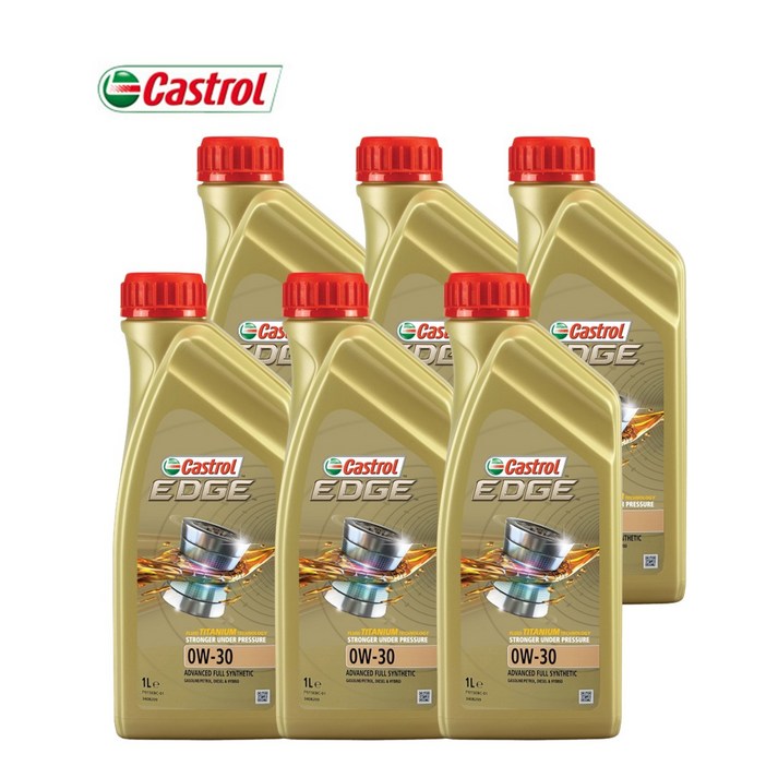 [벨기에 정품] 캐스트롤 엣지 EDGE 0W30 티타늄 1L X 6개 Castrol 합성엔진오일
