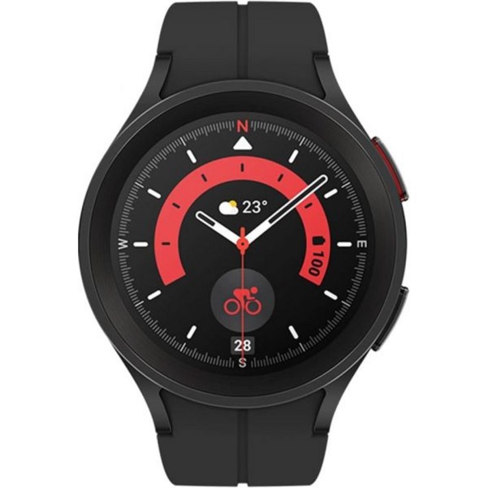 삼성 갤럭시 워치 5 프로45mm, WiFi  4G LTE 1.4인치 슈퍼 아몰레드 스마트워치 GPS 블루투스, 슬립 코치, 생체 활성 센서, 방수 R925U고속 충전기