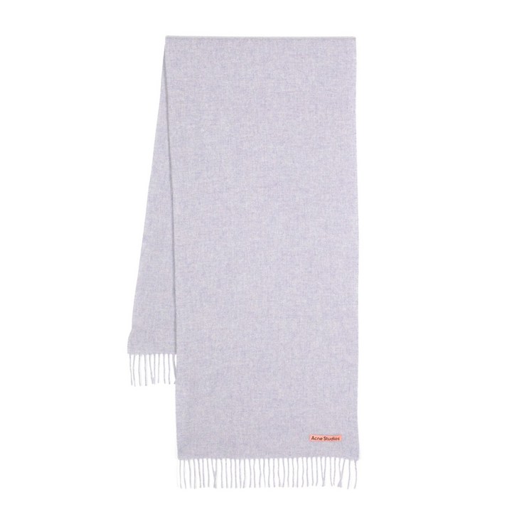 아크네 스튜디오 로고 태그 프린지 울 스카프 아크네 스튜디오 로고 태그 프린지 울 스카프
