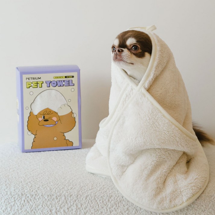 펫트리움 펫타올 강아지 고양이 목욕 수건 애견타올 담요