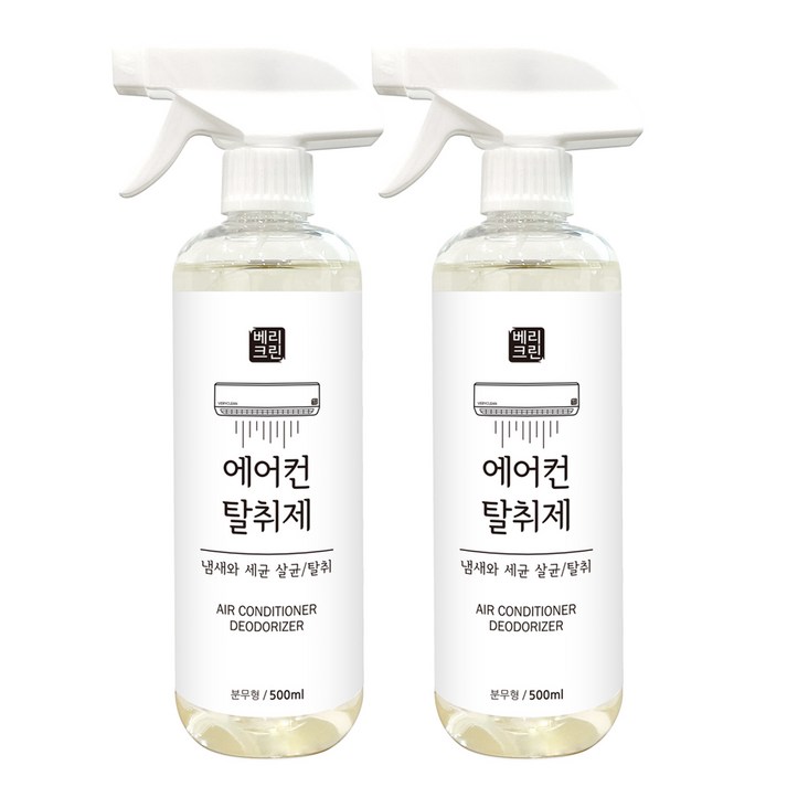 베리크린 에어컨 탈취제, 500ml, 2개