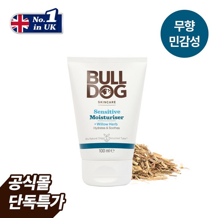 불독 센서티브 모이스처라이저 민감성피부용 남성 올인원 로션, 1개, 100ml 불독 센서티브 모이스처라이저 민감성피부용 남성 올인원 로션, 1개, 100ml